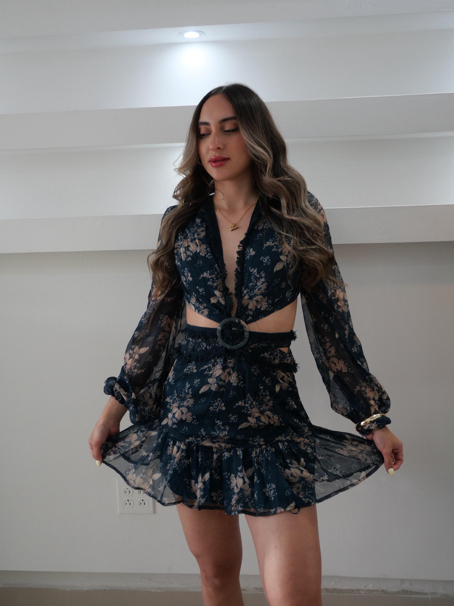 Olive Backless Dress